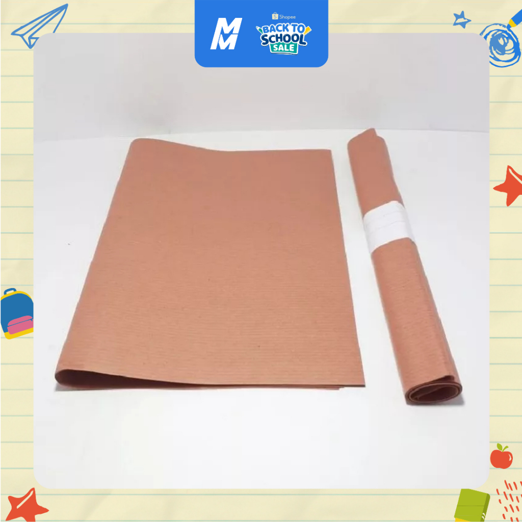 

SC Sampul Kertas Polos Buku Kwarto 38/58 atau Buku Bigboss B5 | Kertas Payung Coklat (10 lembar)