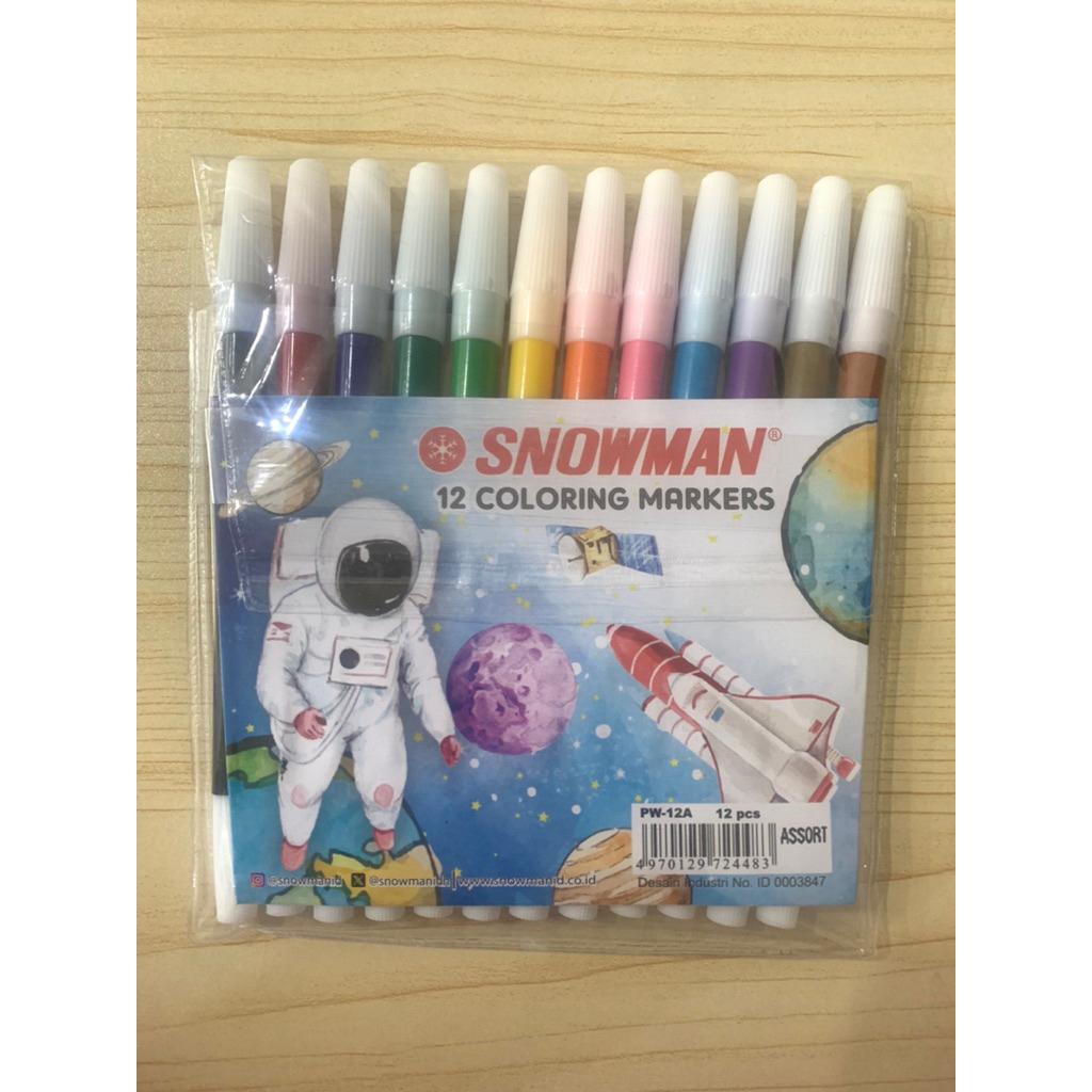 

SPIDOL SNOWMAN 12 coloring Markers