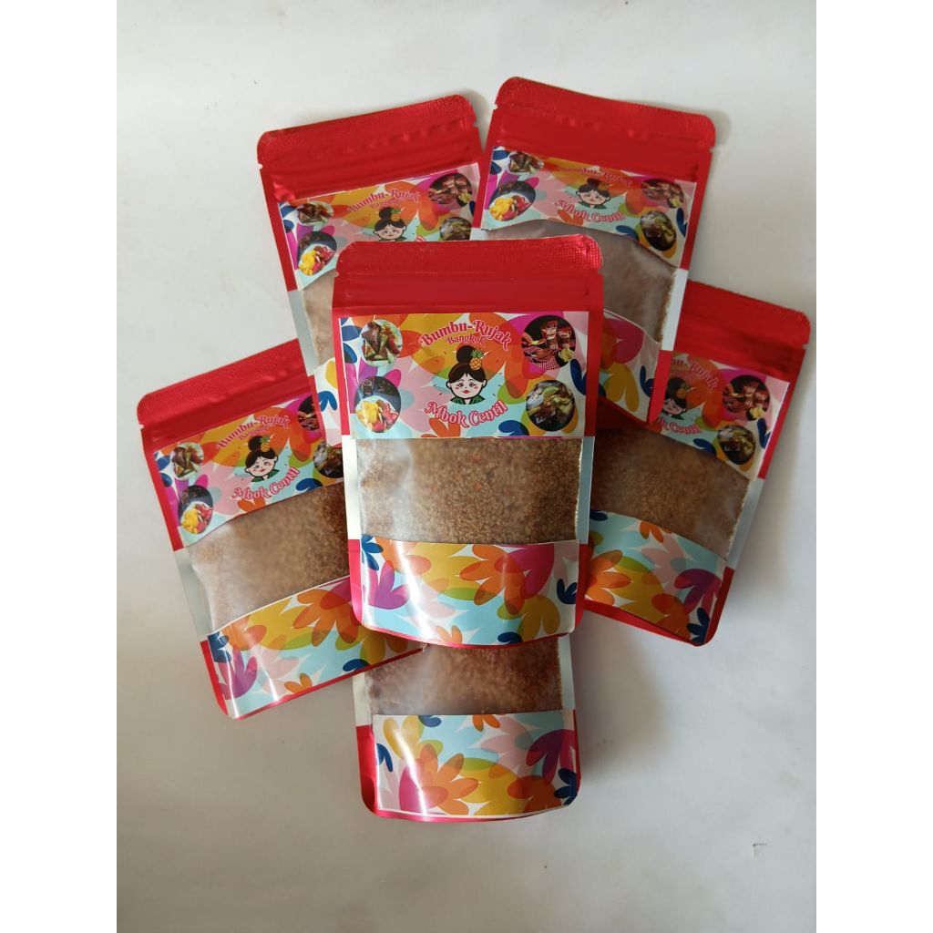 

Forcysn (Tanpa Terasi) Bumbu Rujak Bangkok Mbok Centil Pedas Tabur Enak Tidak Pakai Terasi 100 Gr