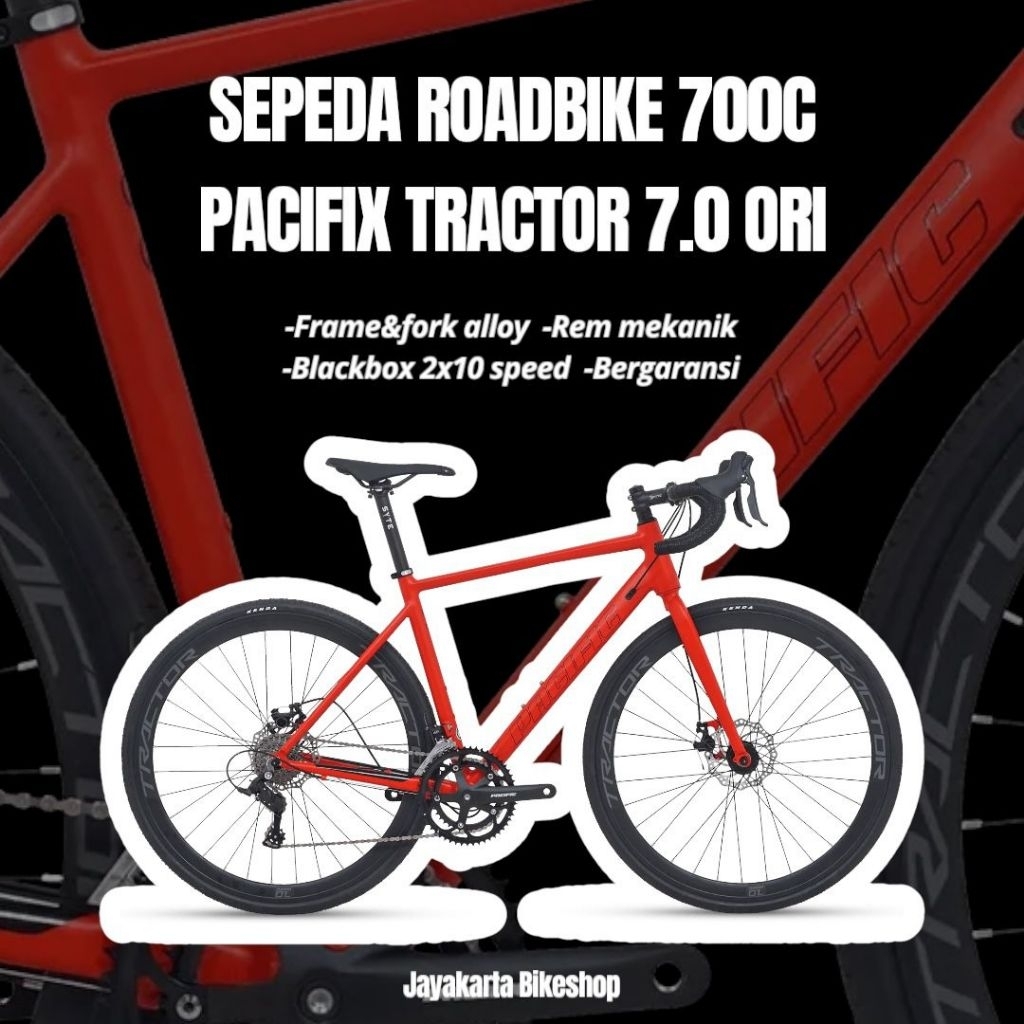 SEPEDA ROADBIKE 700C PACIFIC TRACTOR 7.0 ORIGINAL BARU BERGARANSI