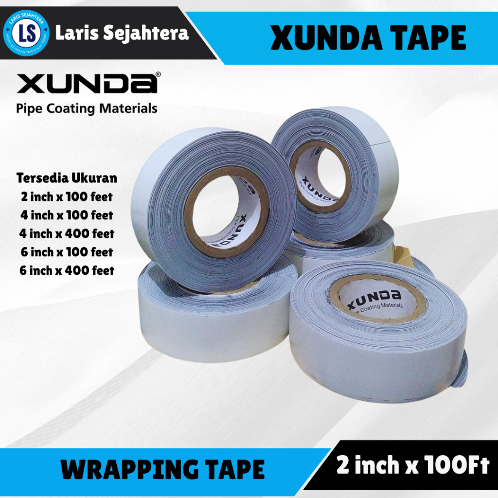 

Xunda - Wrapping Tape Pipa Bawah Tanah anti korosi Putih