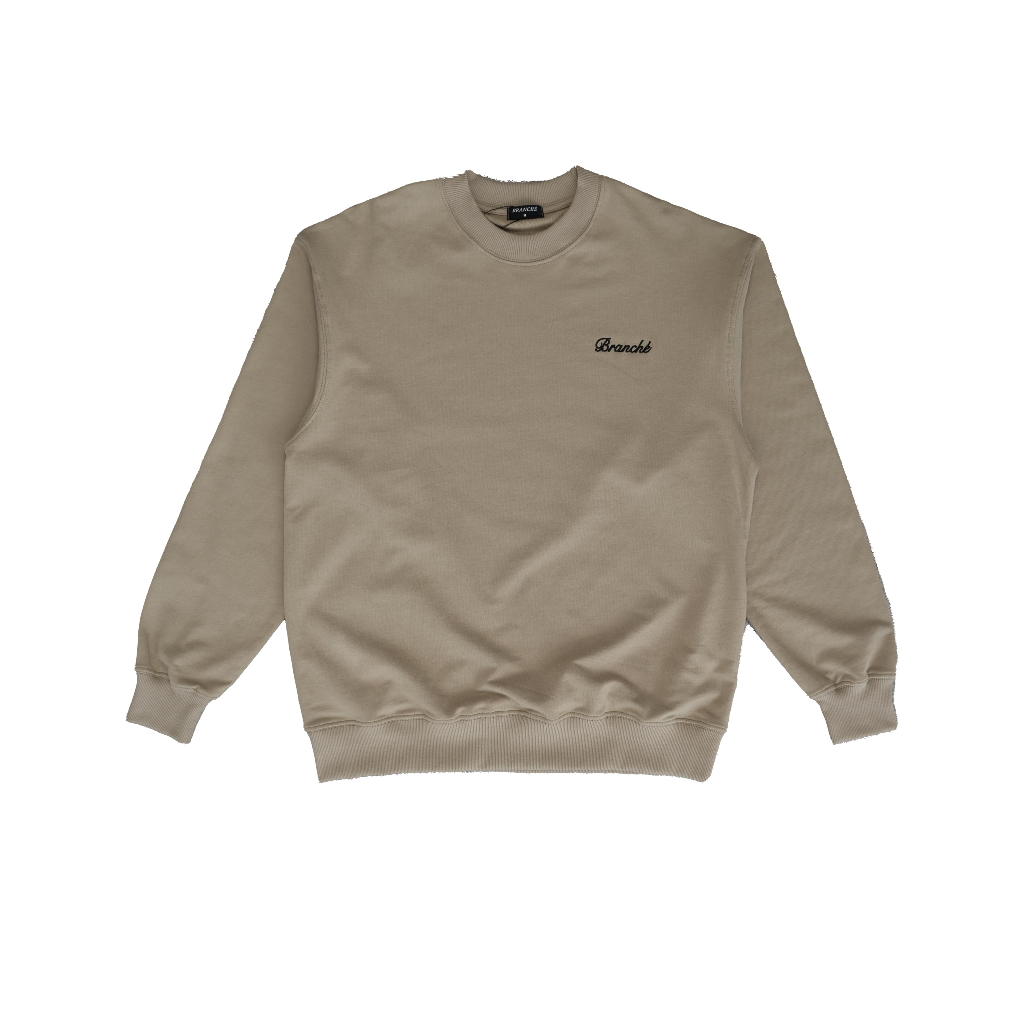 Branche Oversize Crewneck Basic Warmtaupe