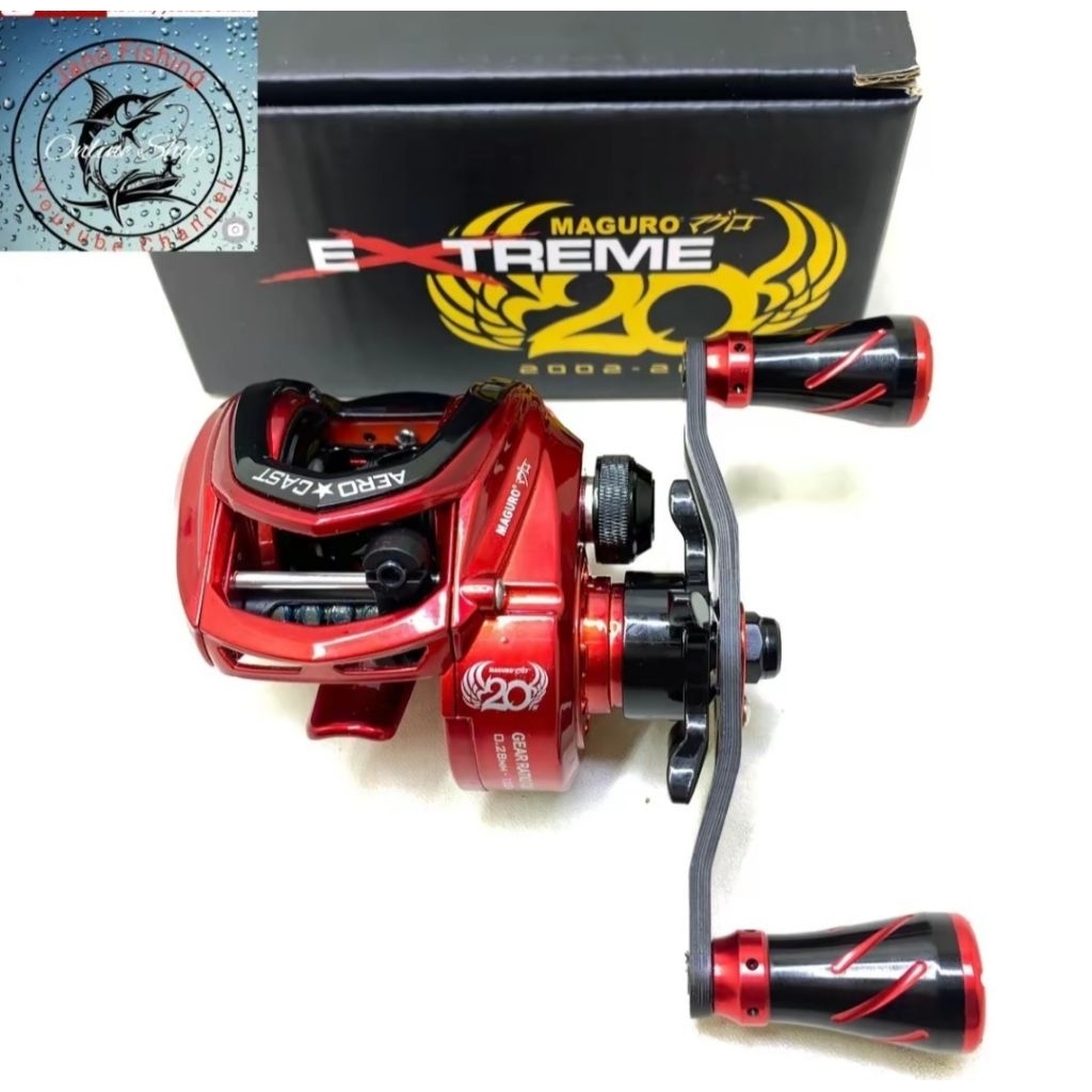 Reel BC Maguro extreme 20th handle kiri Mancing Gabus