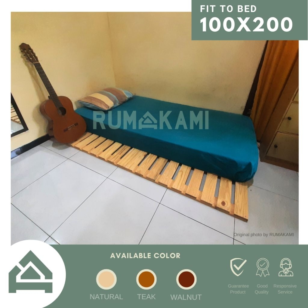 Palet Kayu Alas Tempat Tidur 100x200  - Tatakan Dipan Kasur Single Bed