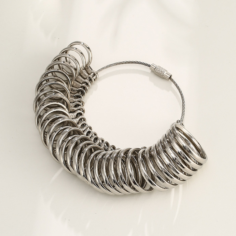 0-13 Alat Ukur Cincin Ring Finger Sizer Stainless Sizer Pengukur Jari Alat Pengukur Perhiasan DIY
