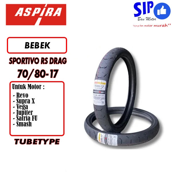 Ban Motor Aspira Sportivo RS DRAG TUBETYPE 70 80 17