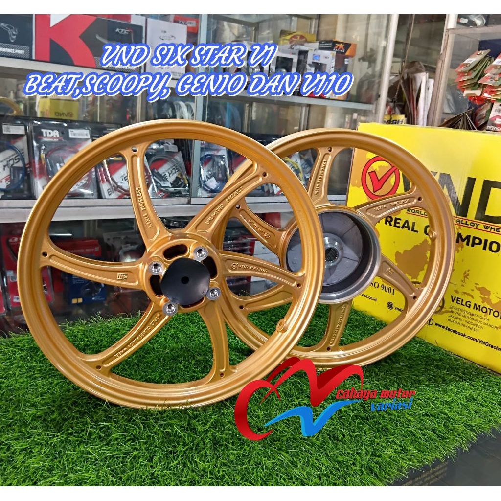 vnd six star v1 beat/scoopy/ genio warna gold