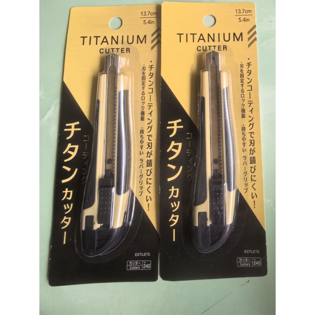 

CUTTER KNIFE TITANIUM. KNIFE CUTTER TITANIUM. PISAU CUTTER TITANIUM. PISAU SILET TITANIUM