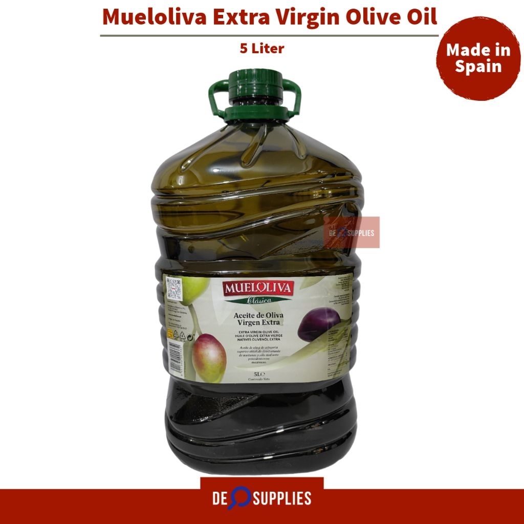 

Mueloliva Extra Virgin Olive Oil 5L - Minyak Zaitun Evoo 5 L Spain