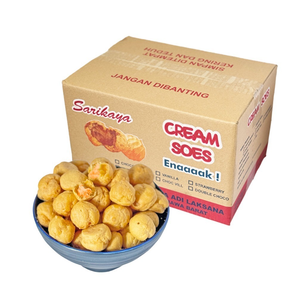 

Sehati Snack - Soes Cream Keju Sy Cemilan Manis Crunchy | 250gr, 500gr Ecer
