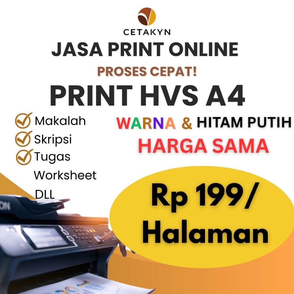 

JASA PRINT CETAK ONLINE HVS A4 WARNA HITAM PUTIH MURAH