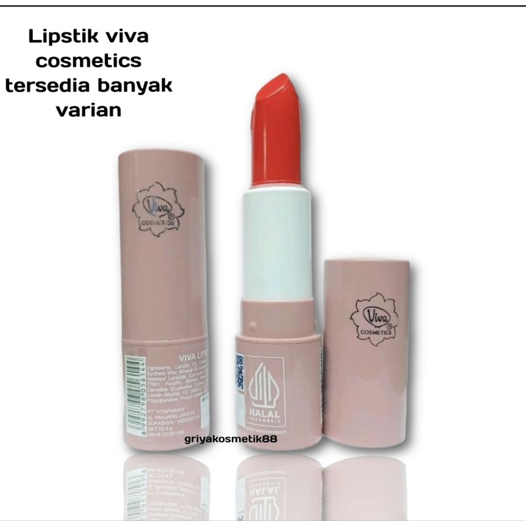 LIPSTIK VIVA COSMETICS ORIGINAL BPOM - LIPSTIK BIBIR LIPGLOSS , TERSEDI BANYAK VARIAN