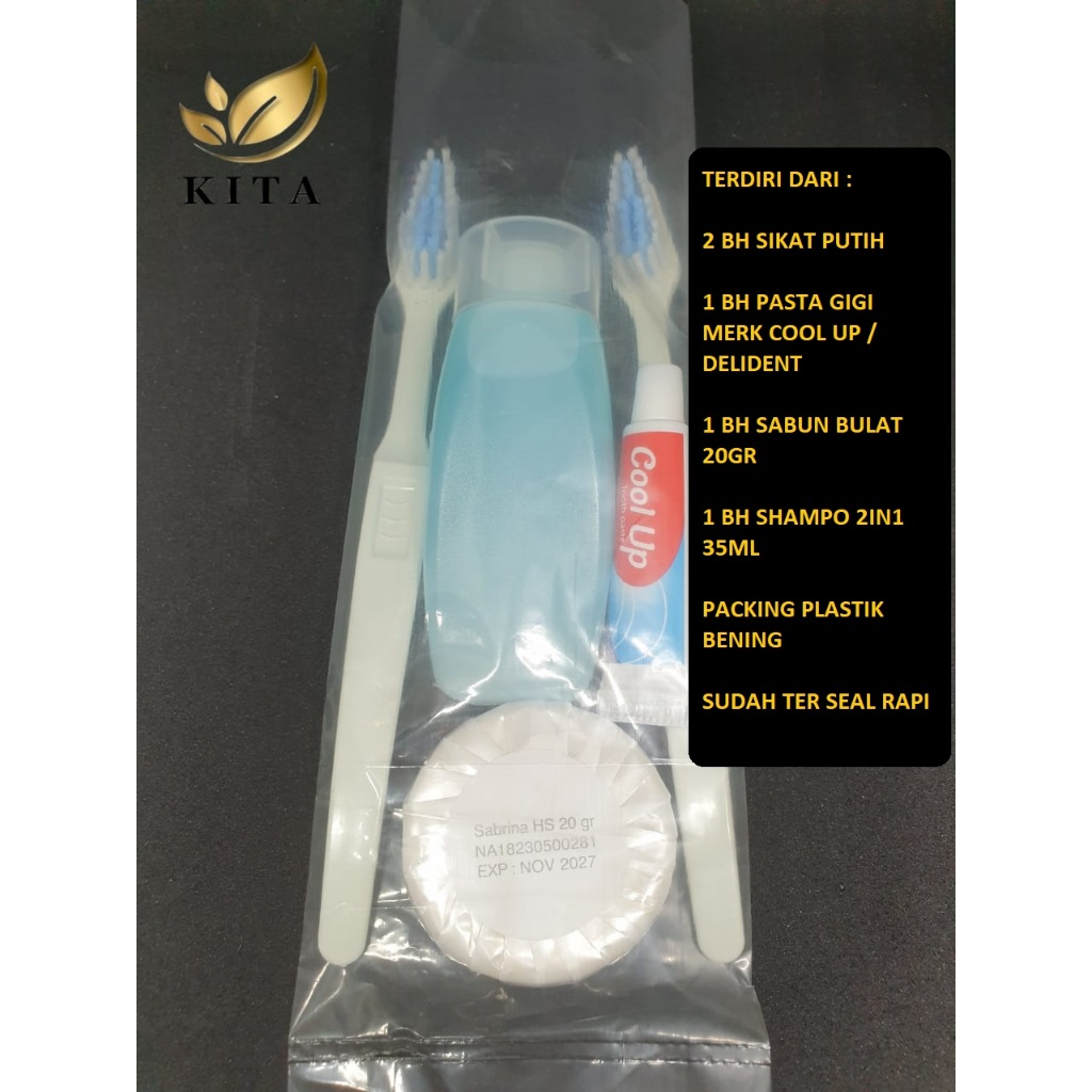 DENTAL KIT  ( PUTIH AMENITIES SUPERIOR PAX ) ; PACKING PLASTIK BENING