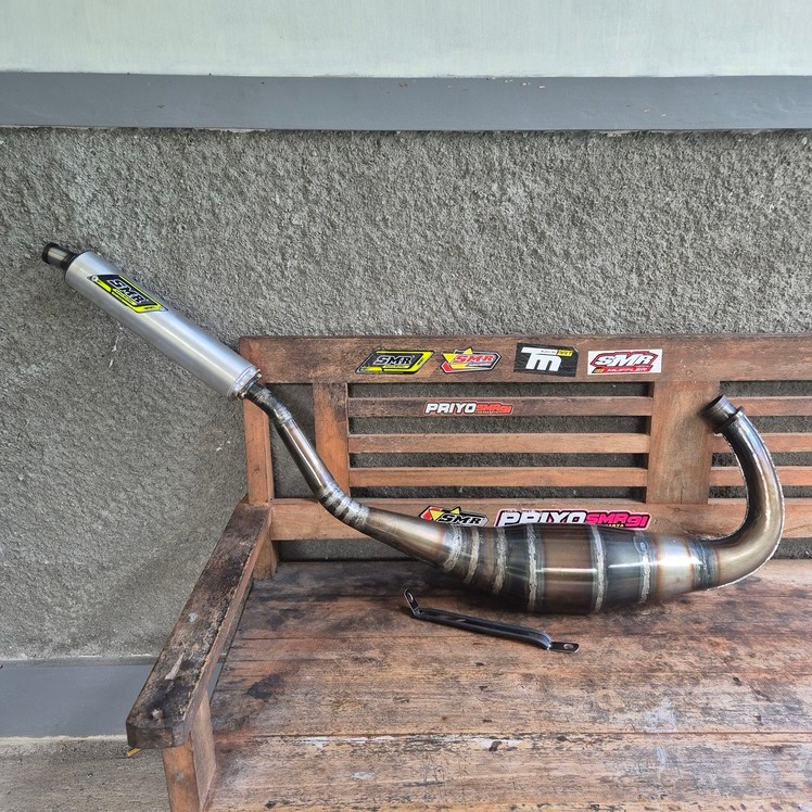 Knalpot Racing SMR Ninja RR Cobra Leher Plepet Plat Karat