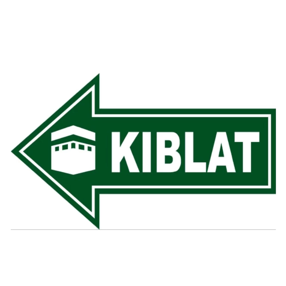 

STIKER ARAH KIBLAT KIRI 10x15 CM STICKER WATERPROOF QIBLA