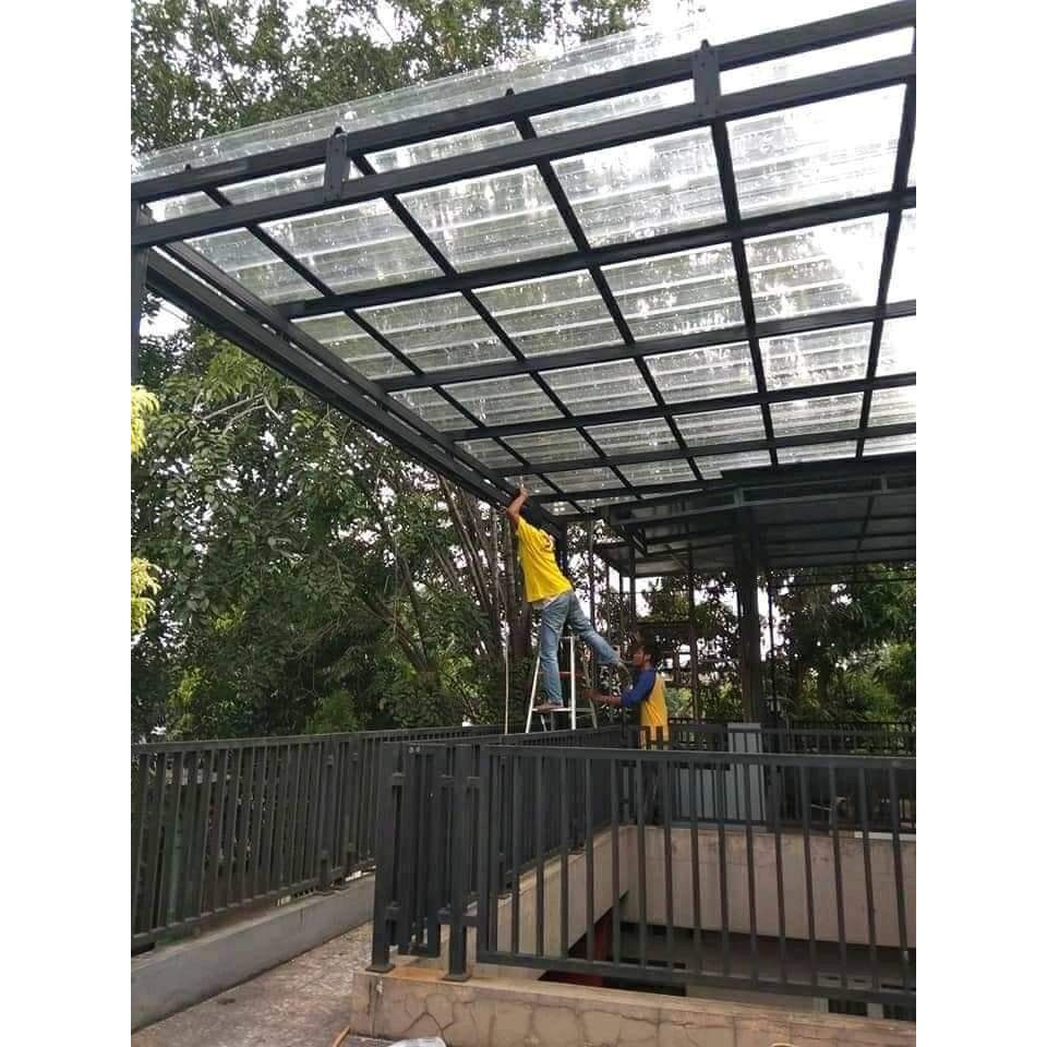 Kanopi solartuff gelombang transparan sidoarjo