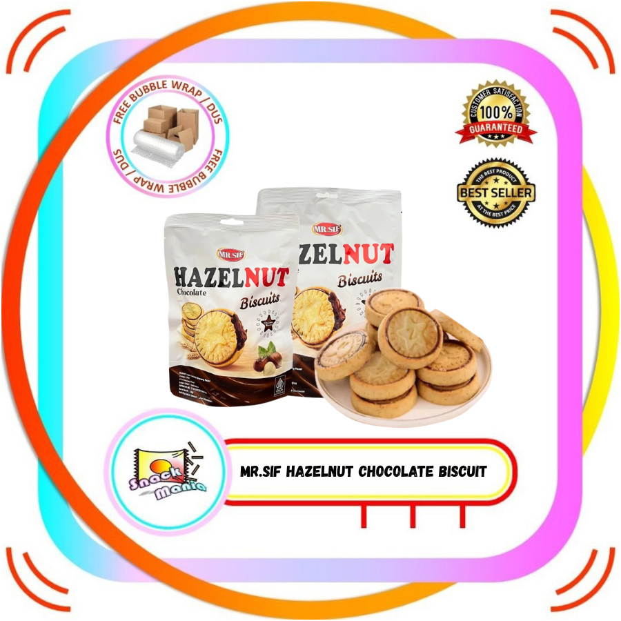 

MR.SIF Hazelnut Chocolate Biscuits Biskuit Cokelat Kacang Hazel ~ 100gr dan 200gr
