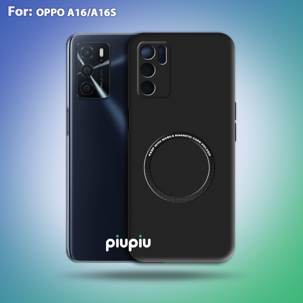 Case Oppo A16/A16S Softcase With Ring Magnetic Premium Casing