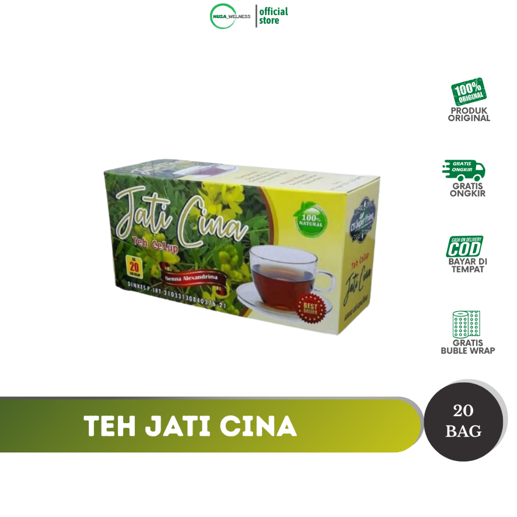 

TEH JATI CINA SUPER PRIMA - rahasia langsing & sehat | bantu diet detox alami | turunkan berat badan berlebih | herbal pelangsing | original 100% | bisa COD