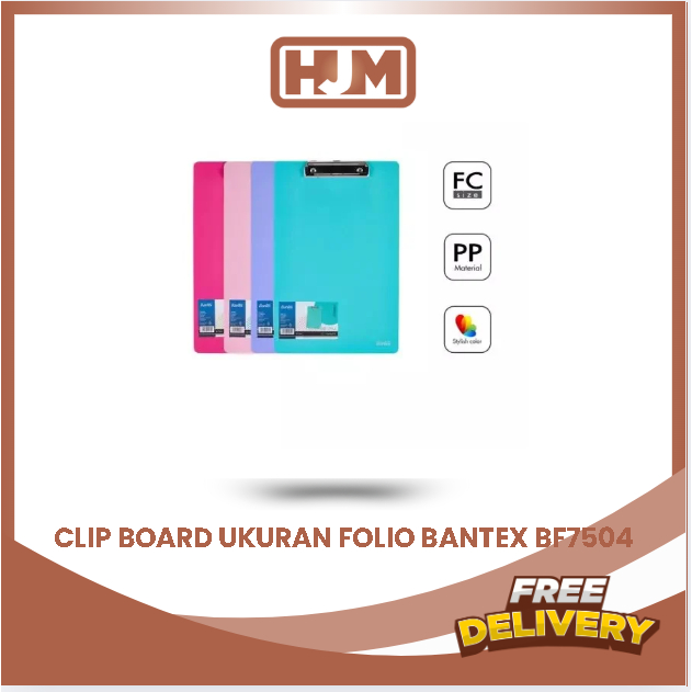

CLIP BOARD UKURAN FOLIO BANTEX BF7504