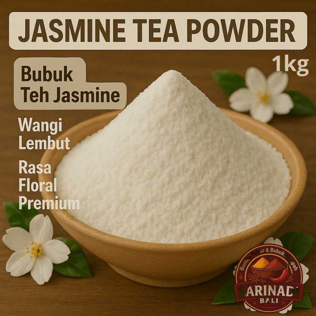 

Jasmine Tea Powder 1Kg Kiloan Bubuk Teh Jasmine Wangi Lembut Rasa Floral Premium