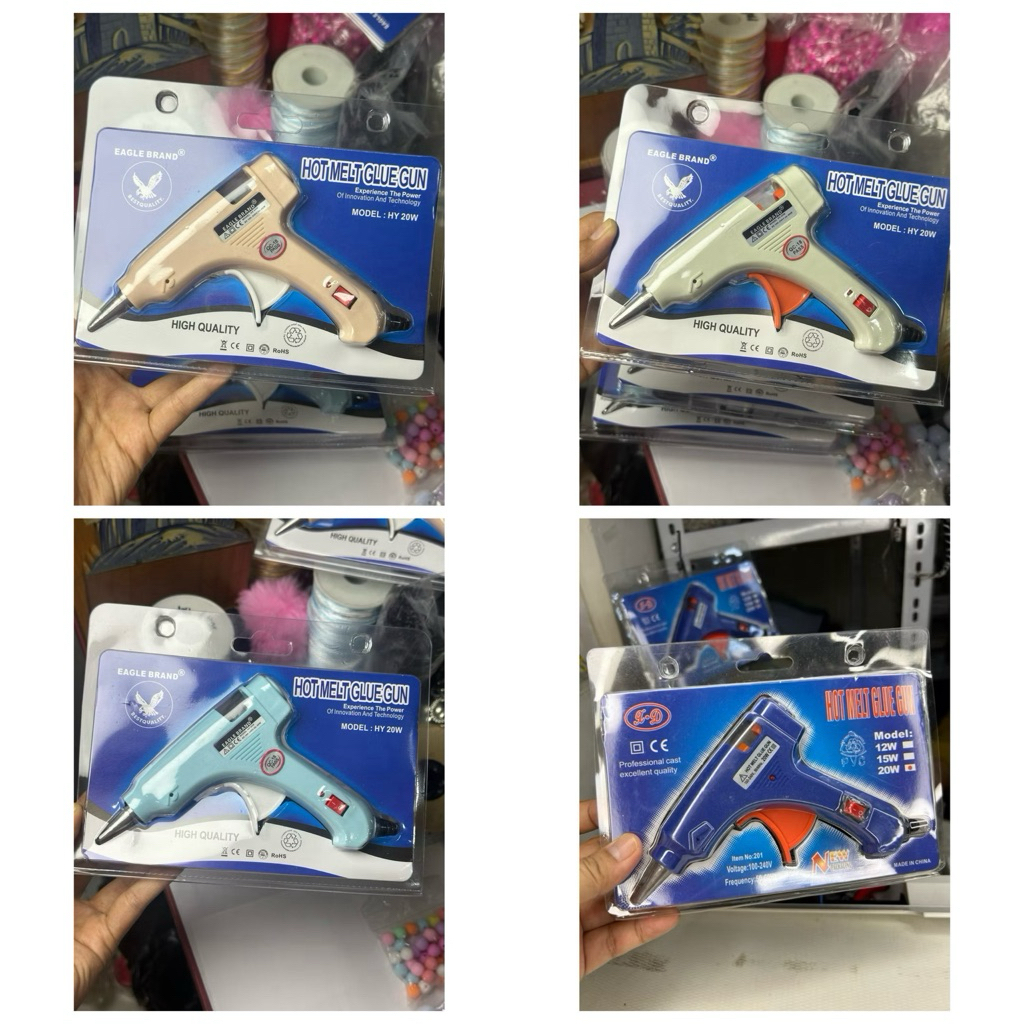 

PISTOL LEM TEMBAK / GLUE GUN EAGLE / HOT MELT GLUE GUN MINI ON-OFF 20WATT / Tembakan Lem Lilin