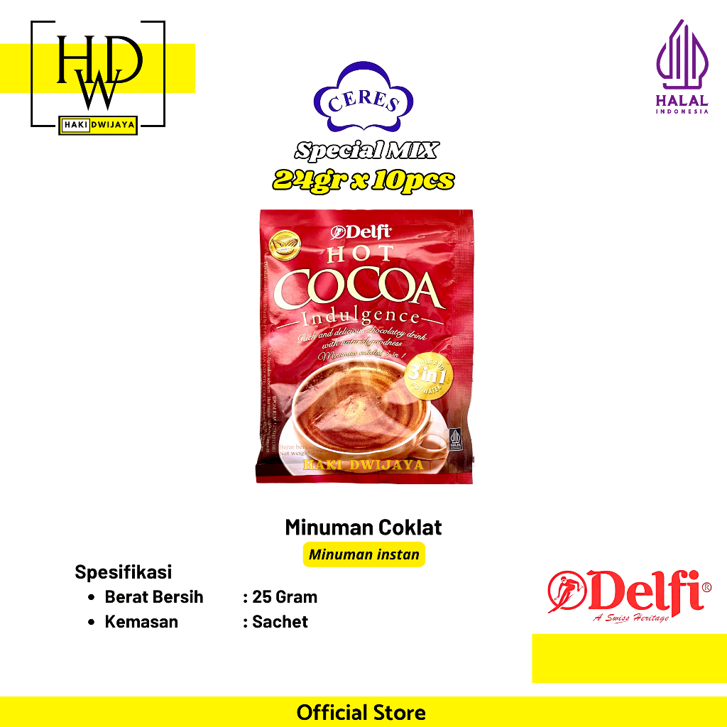 

[10pcs] Delfi Hot Cocoa Minuman Coklat Lezat Renceng
