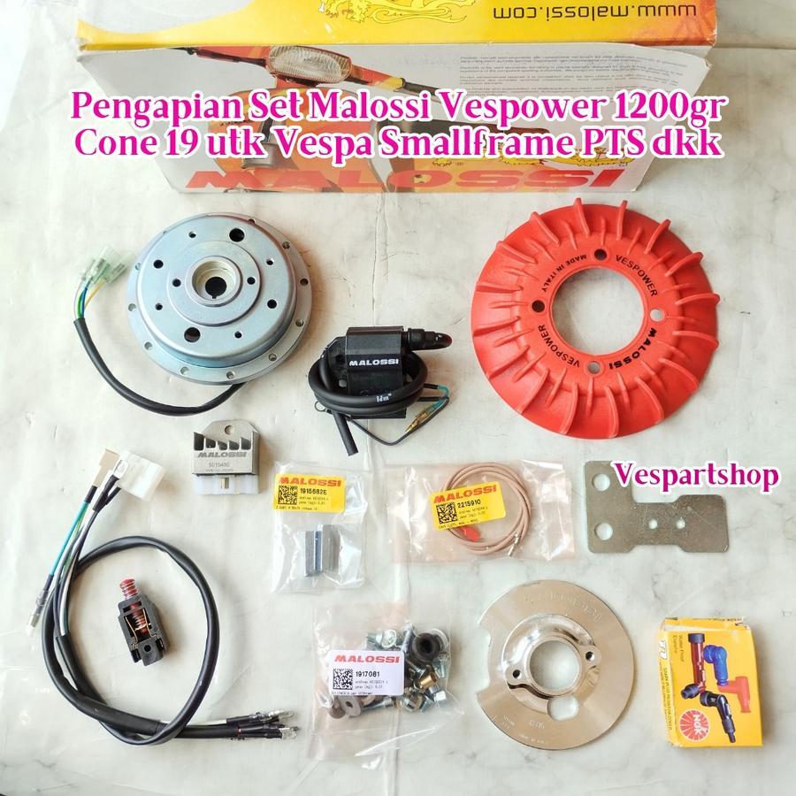 Pengapian Set Malossi Vespower Cone 19 utk Vespa Smallframe PTS