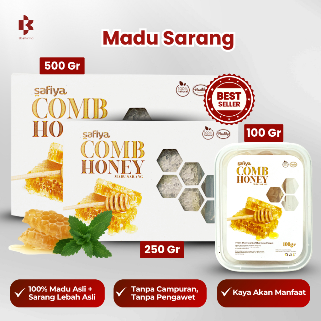 

Madu Sarang 500 Gram Sarang Madu Murni 100 % Ori Honeycomb