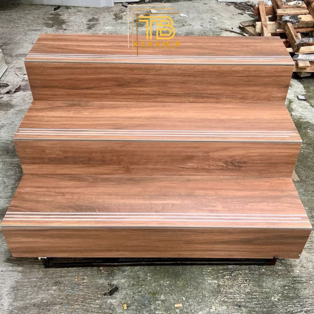 granit tangga motif kayu (mat)