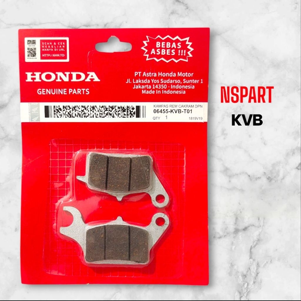 Dispad kampas rem depan Vario 06455-KVB-T01