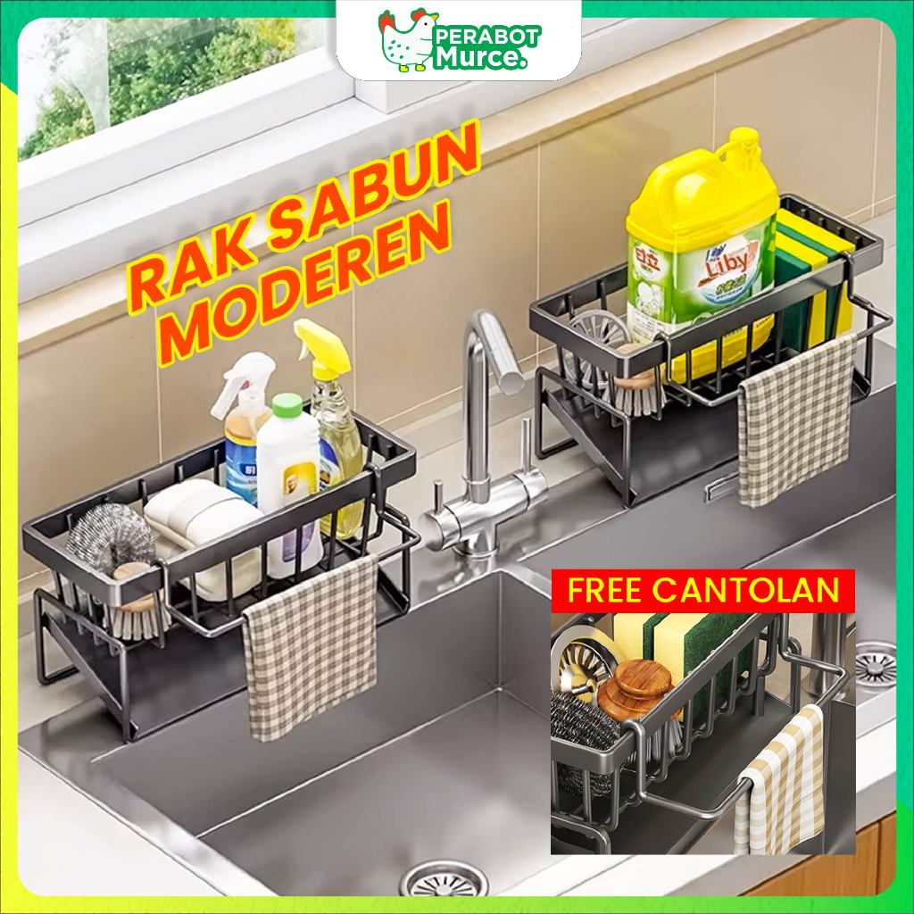 Rak Wastafel Cuci Piring Plastik Tempat Spons Cuci Piring Rak Spons Cuci Piring Rak Piring Wastafel