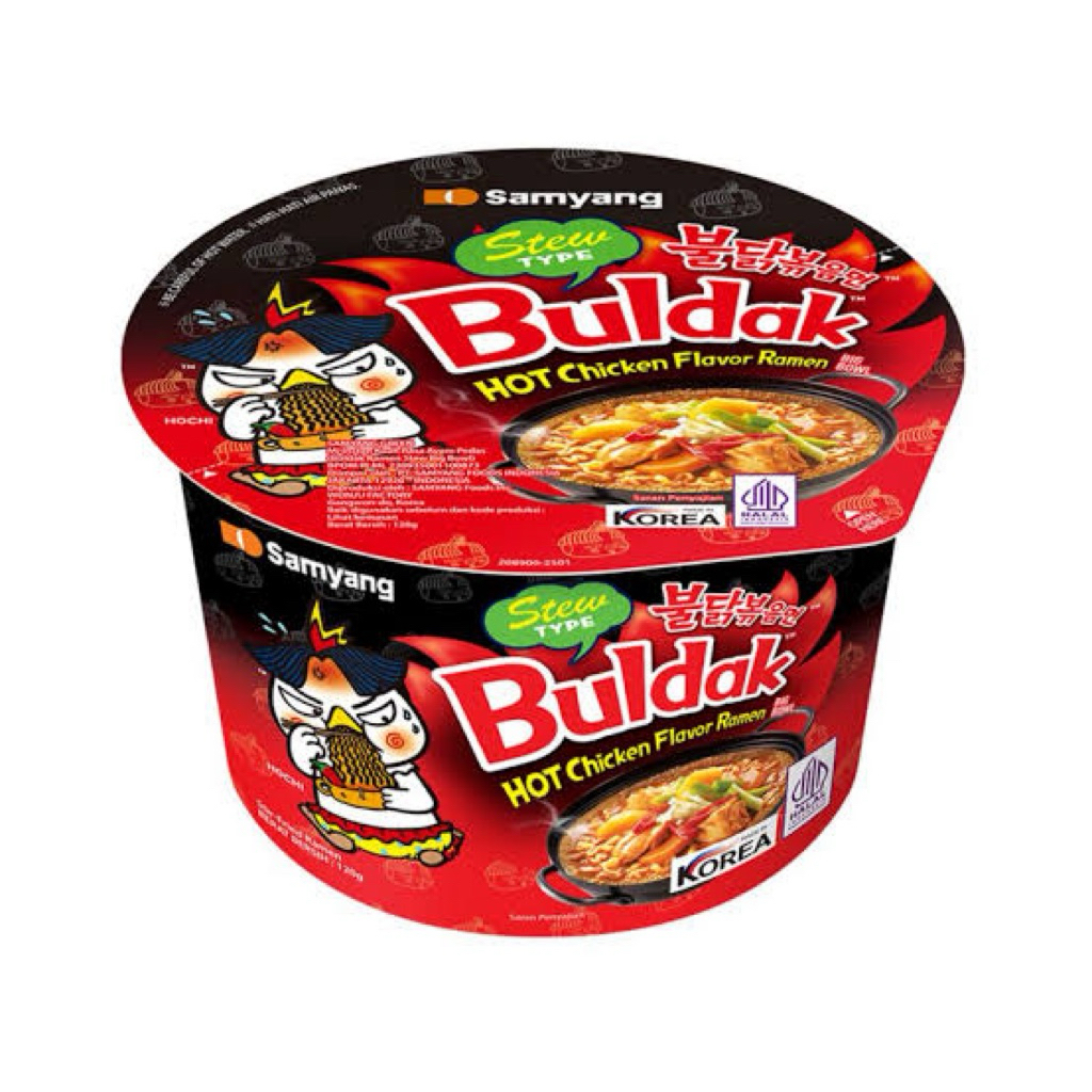 

Samyang Buldak Hot Chicken Flavor Ramen Stew Type Cup Big Bowl 120 g Halal