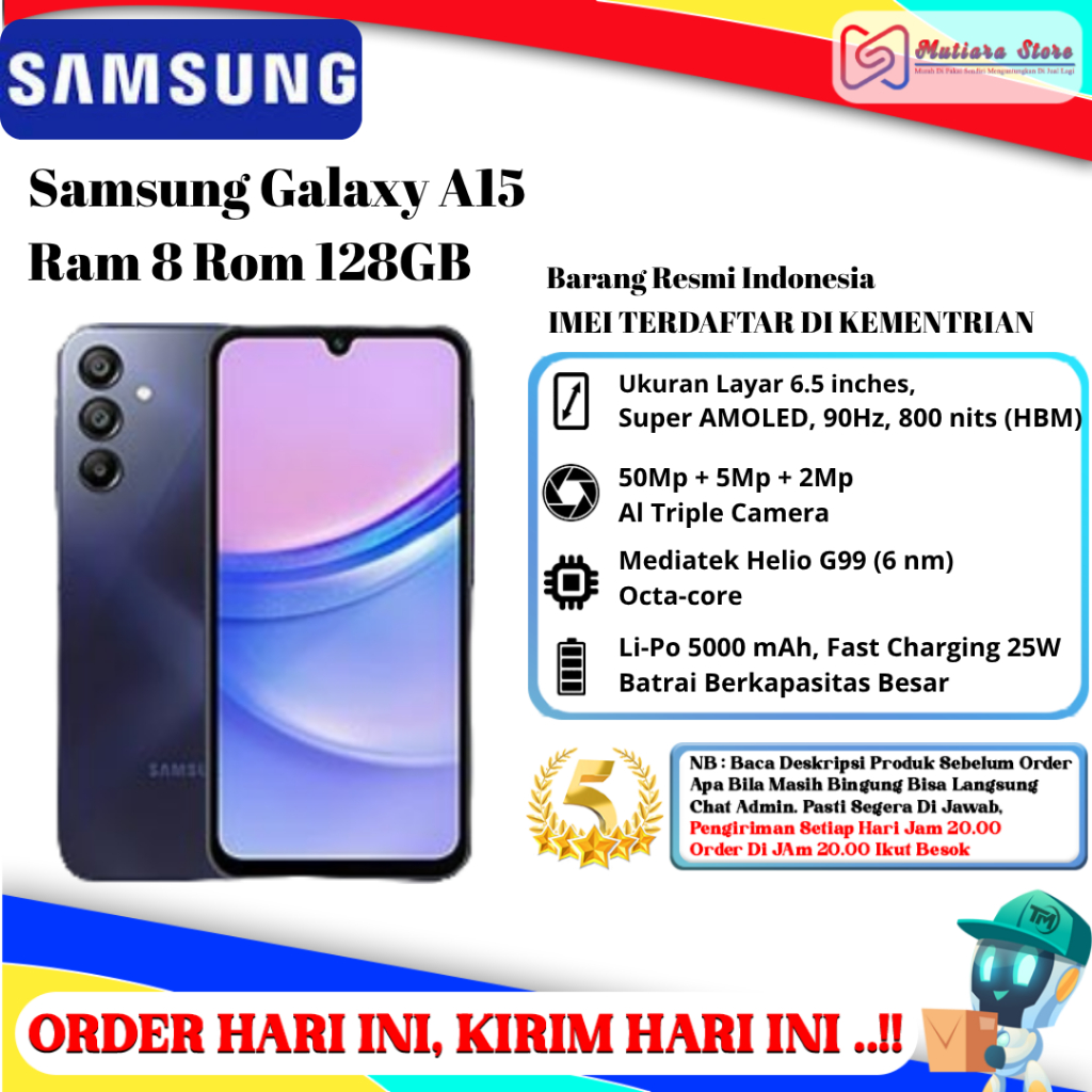 Samsung A15 Ram 8/128GB | Ram 8/256GB