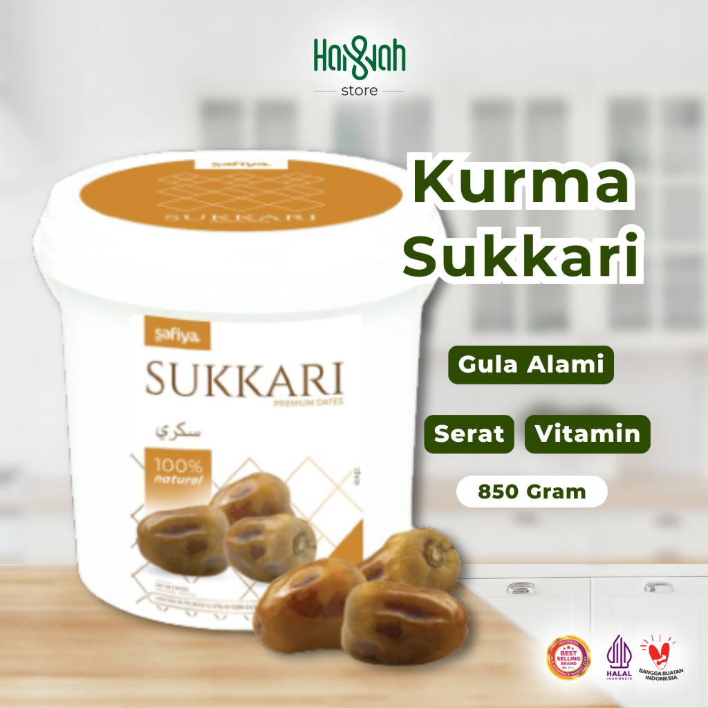 

Kurma Sukari Safiya Ember 850 Gram Kurma Raja Basah Lembut Premium