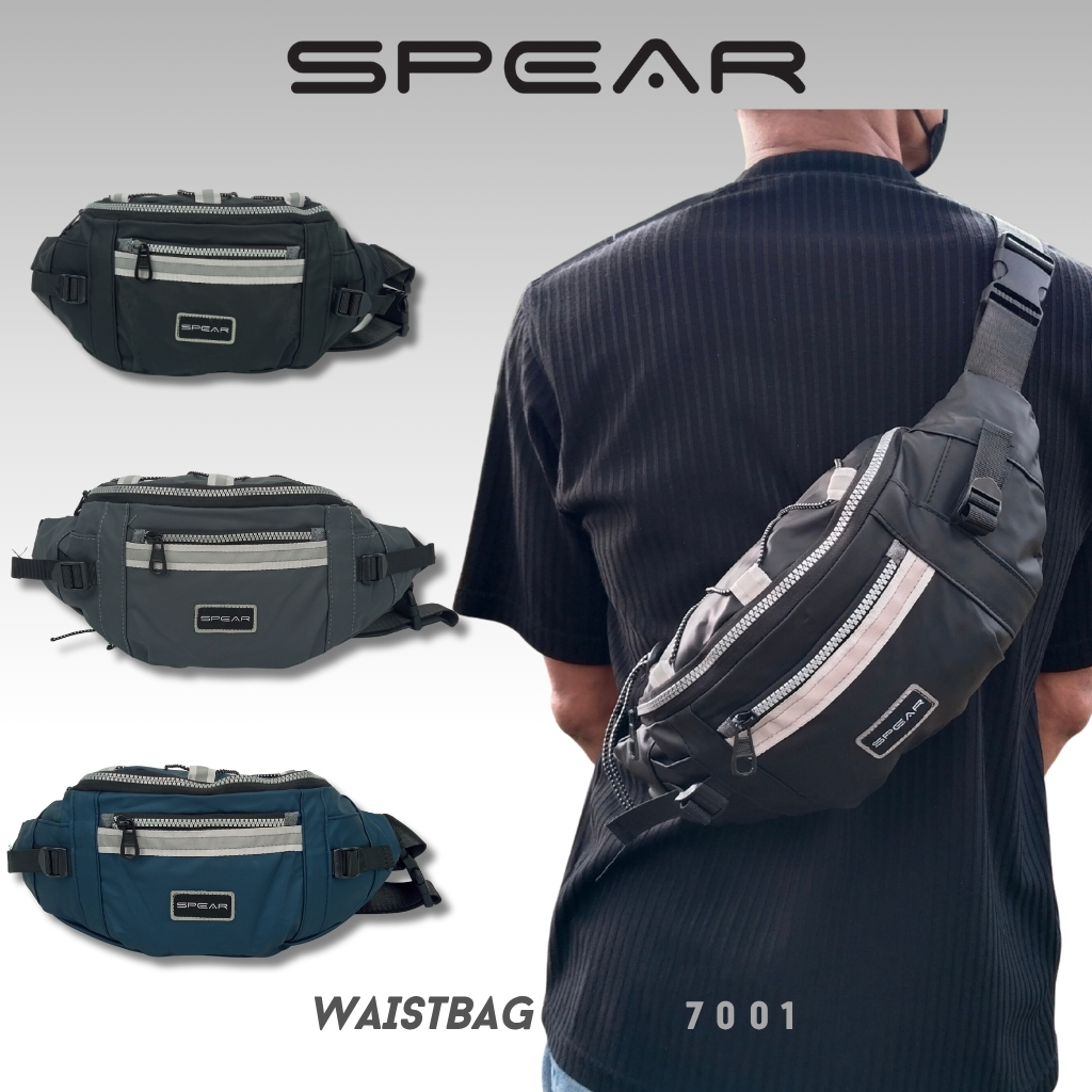 SPEAR Waistbag Import Tas Waterproof Pria Tas Pinggang ShoulderBag SlingBag ChestBag WB-7001