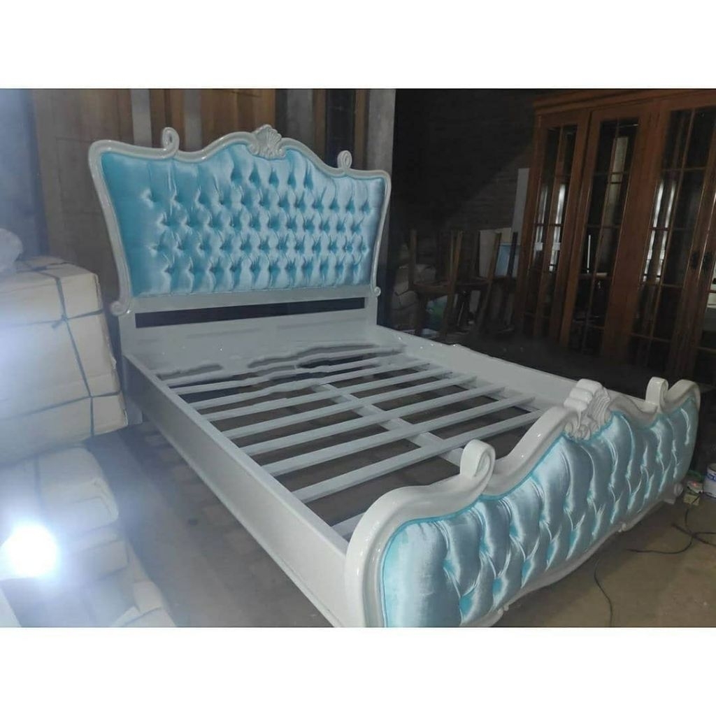 Dipan Jok Tempat Tidur Kayu Jati / Tempat Tidur Jok Kayu Jati Jepara / Dipan Tempat Tidur aesthetic