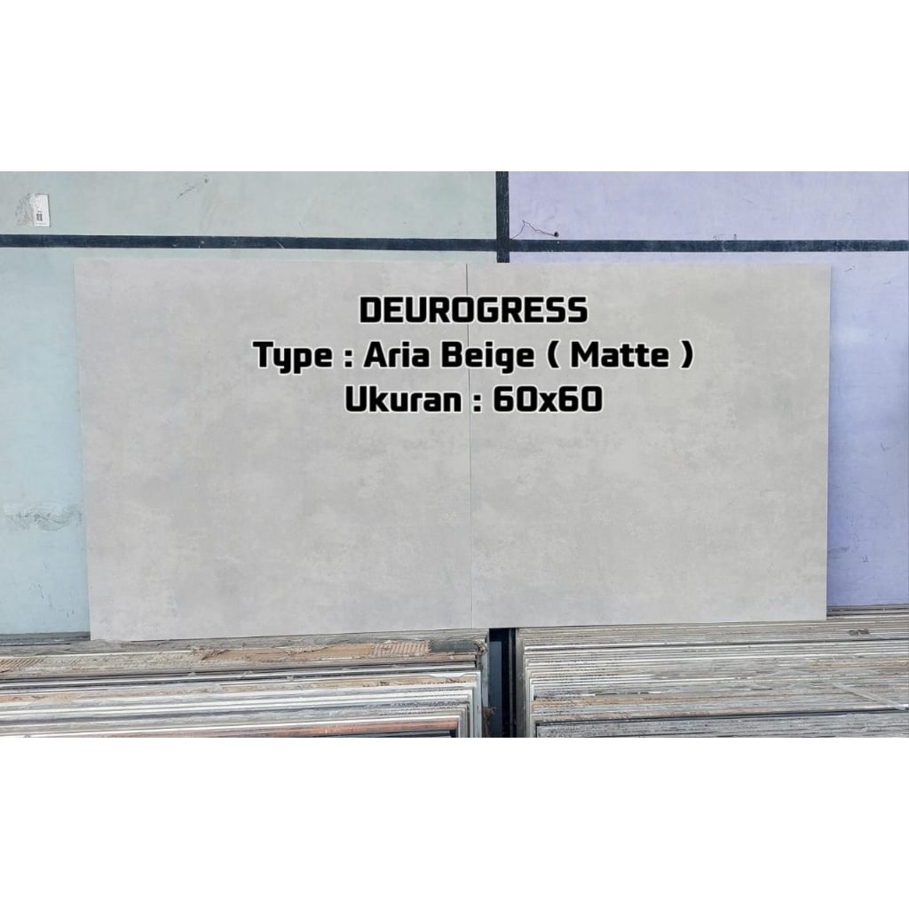 granit lantai 60x60 Aria beige ( matte ) by deurogress