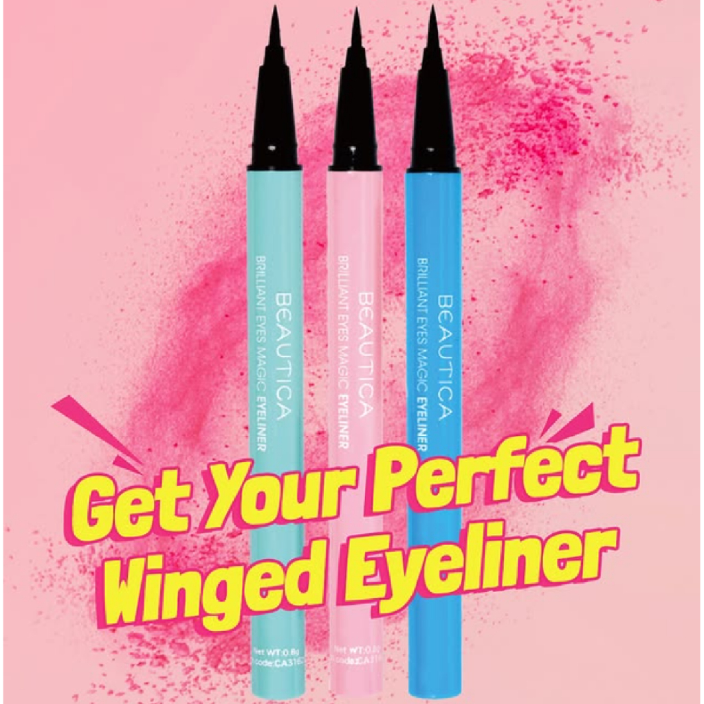 Eye Liner Pen BEAUTICA Brilliant Eyes Magic Eyeliner, murah, terjangkau, waterproof, smudgeproof