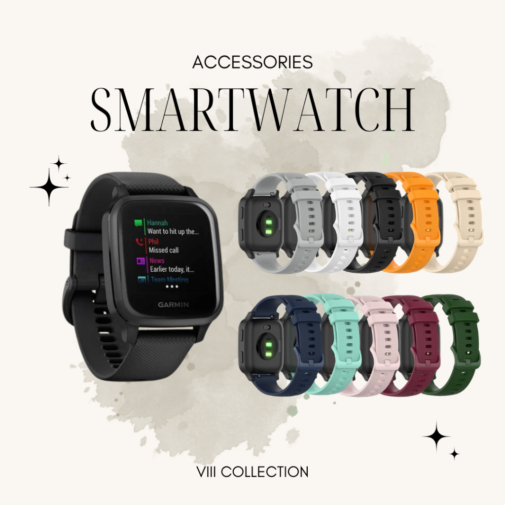 STRAP SILIKON UNTUK SMARTWATCH GARMIN VENU SQ / VENU SQ 2 - VIII COLLECTION