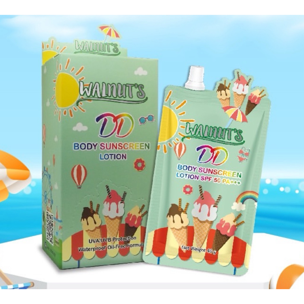 Walnut's DD Body Sunscreen (Sachet)