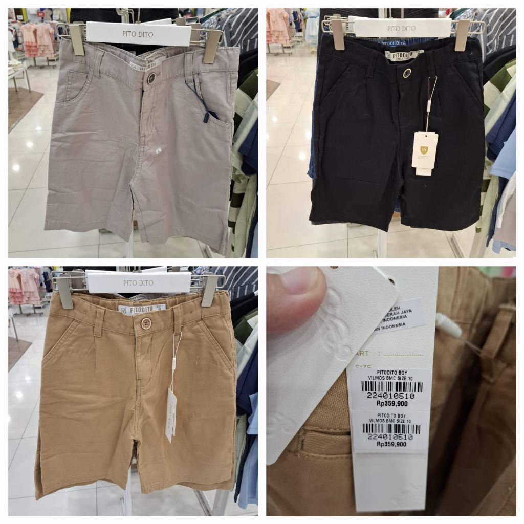Pito dito Celana Pendek Anak Laki Laki bahan Katun Original