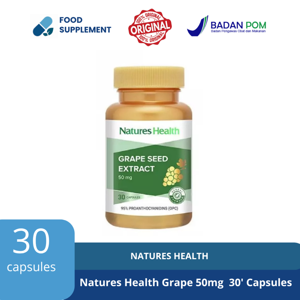 Natures Health Grape Seed 50mg - 30 Capsules / Grape Seed Extract