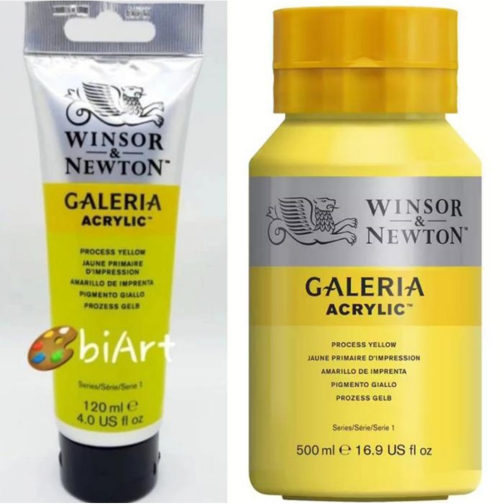 

Cat Akrilik Galeria Acrylic Colour 500ml / 120ml Process Yellow Winsor & Newton