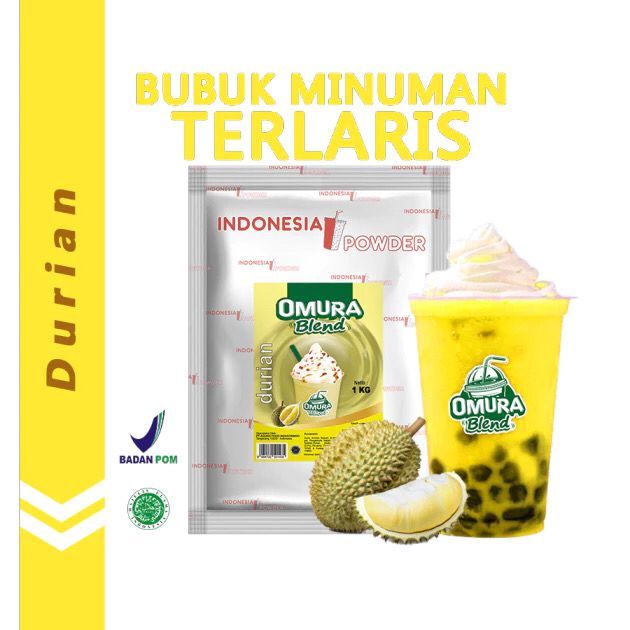 

OMURA Blend Bubuk Minuman Premium Rasa Durian / Duren Powder Drink 1 Kg Omura Powder