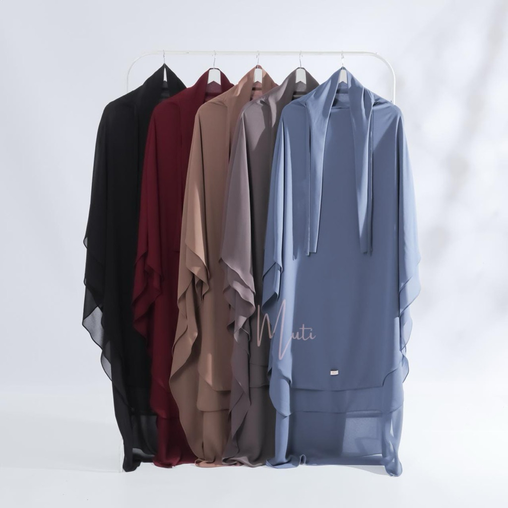 PEONY FRENCH KHIMAR || KHIMAR HAJI DAN UNMROH PREMIUM CERUTY BABYDOLL