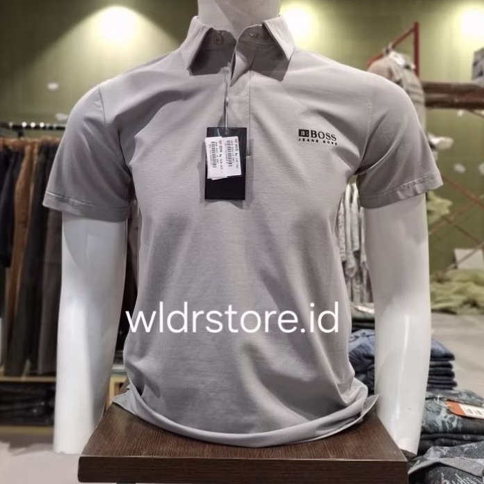 KAOS WANGKI PRIA BRAND JB BOSS ORIGINAL LENGAN PENDEK SLIMFIT STRECH JBKB9000 GREY
