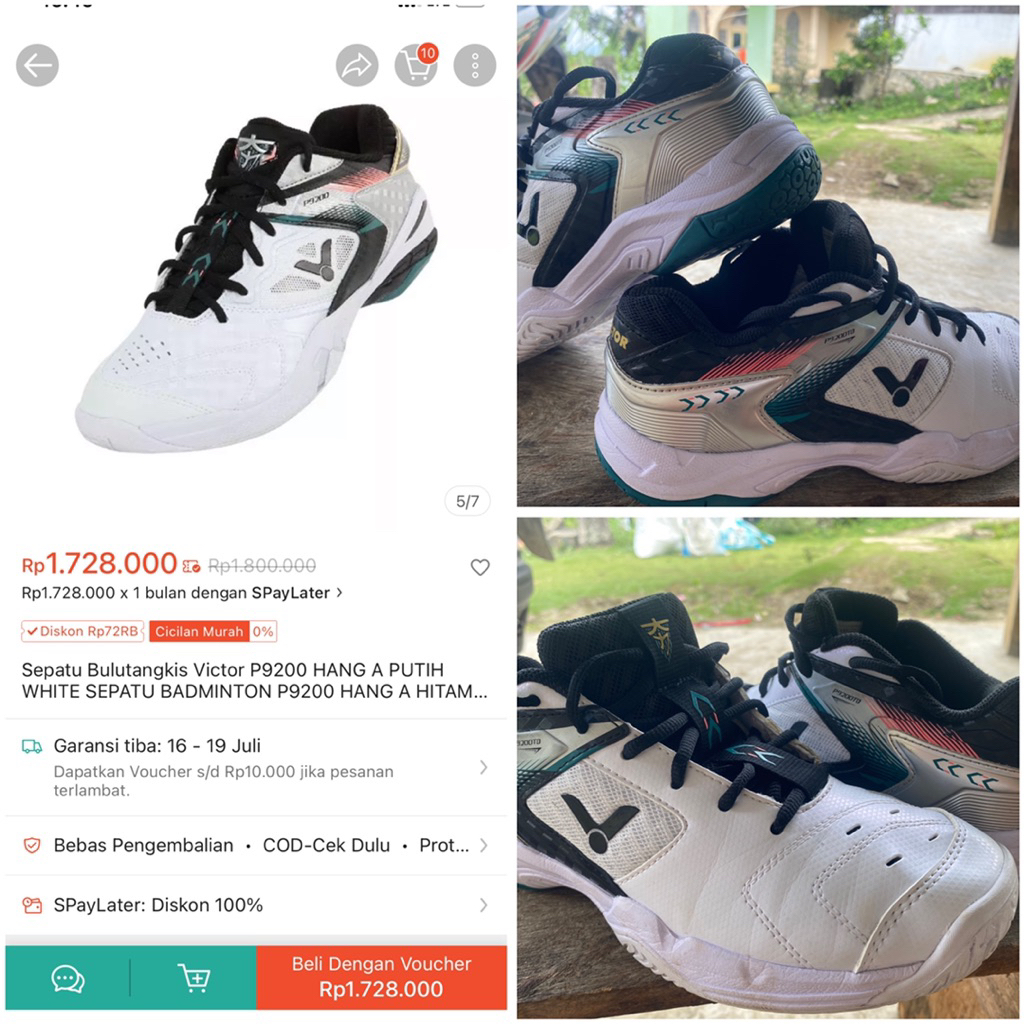 SECOND  SEPATU VICTOR ORIGINAL P9200 99%