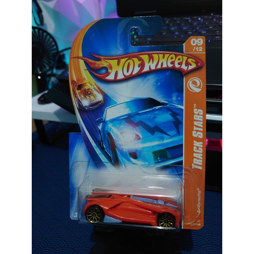 Hot Wheels Track Stars Anthracite (Acceleracers Silencerz) Loose Minus Bekas Preloved