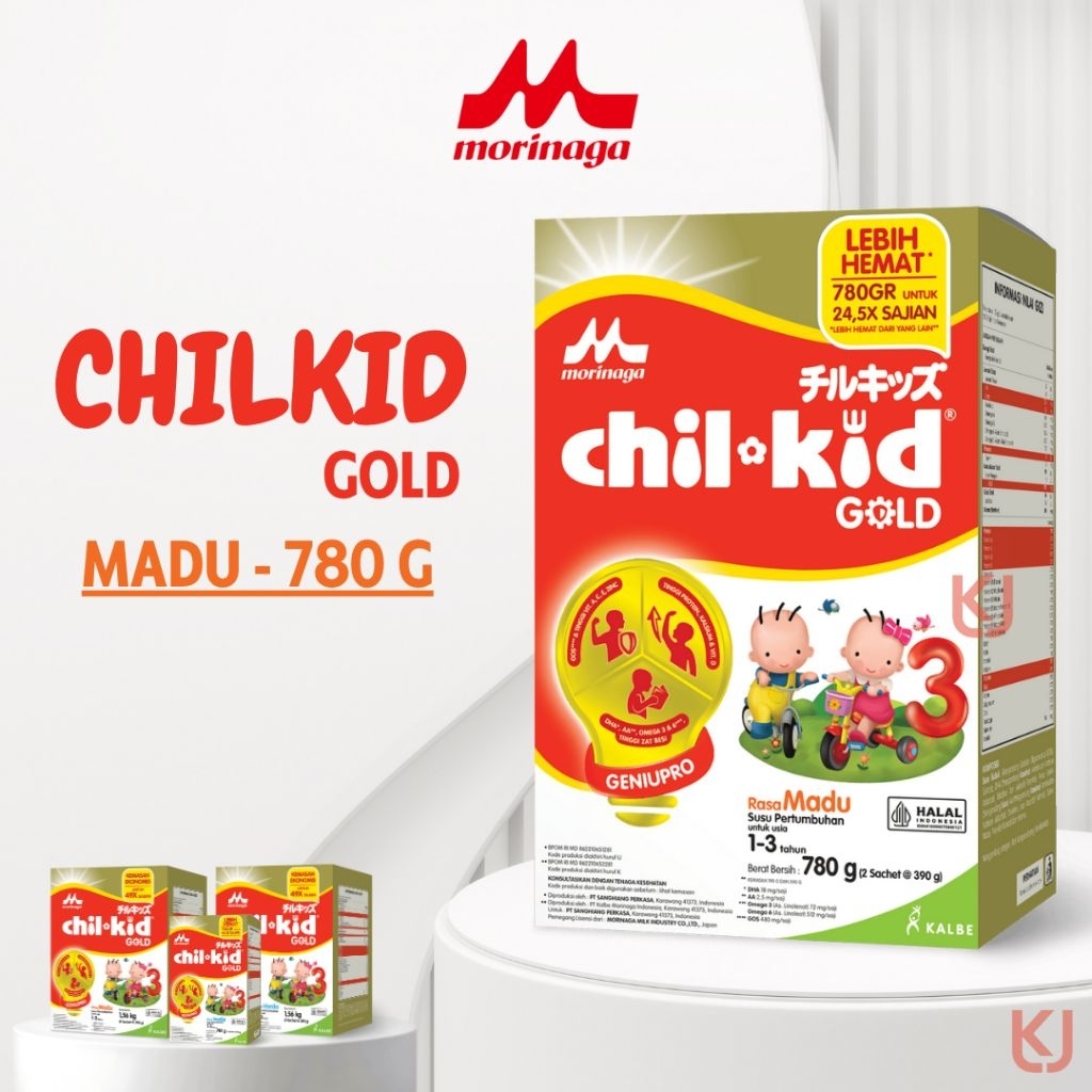 

MORINAGA CHIL KID CHILKID CHIL-KID GOLD GENIUPRO | MADU 780 G | SUSU ANAK 1-3 TAHUN